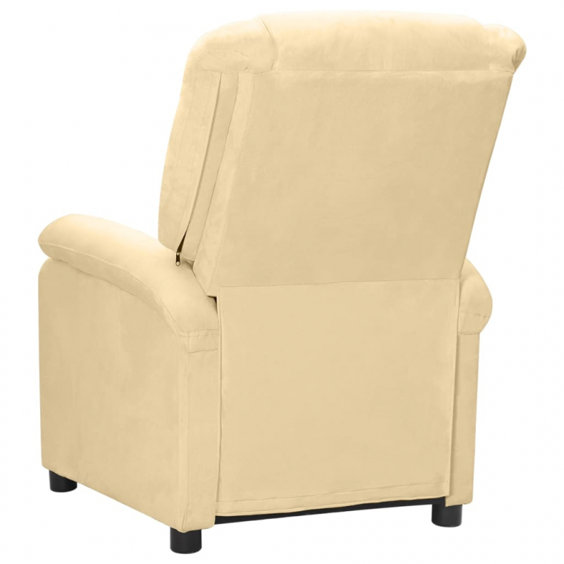 Massagesessel Creme Samt