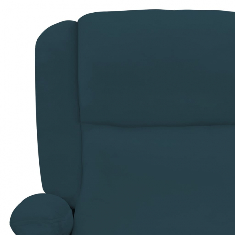 Massagesessel Blau Samt