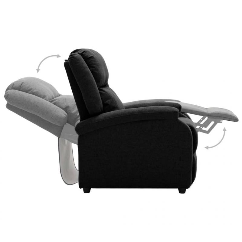 Relaxsessel Schwarz Stoff