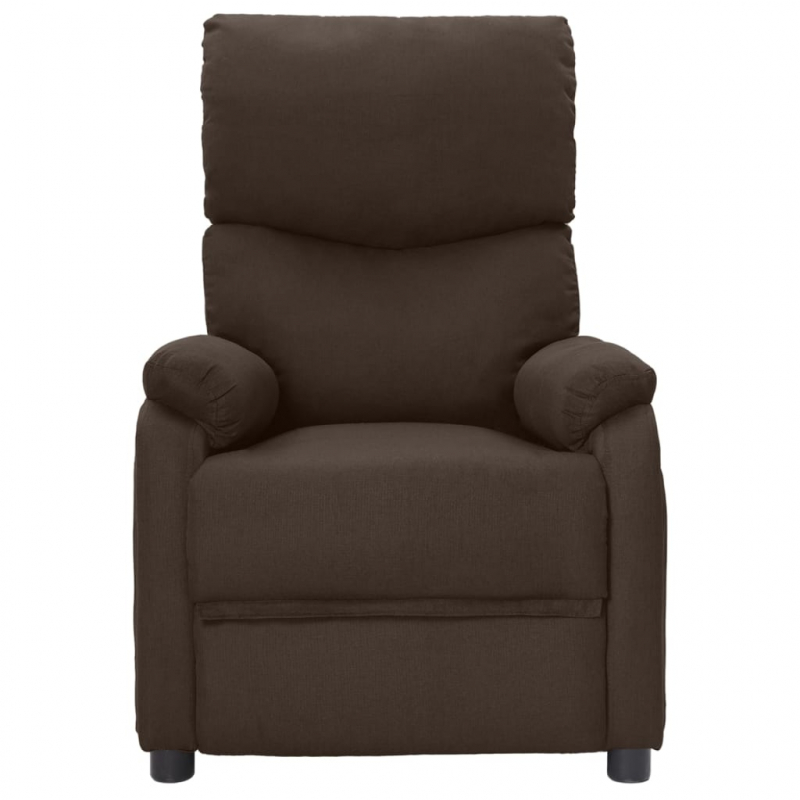 Relaxsessel Dunkelbraun Stoff