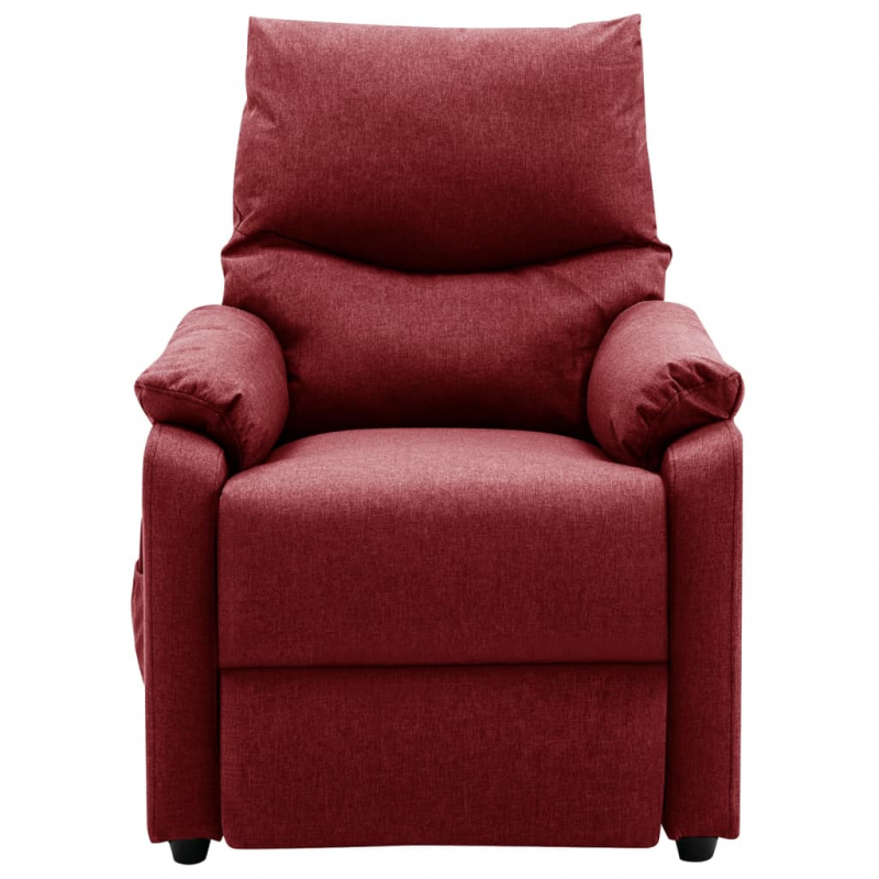 Massagesessel Weinrot Stoff