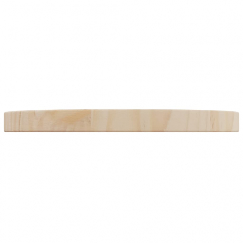 Tischplatte Ø30x2,5 cm Massivholz Kiefer