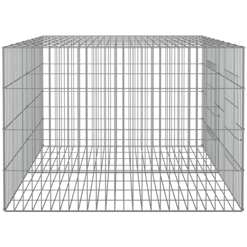 Kaninchenkäfig 2 Paneele 110x79x54 cm Verzinktes Eisen