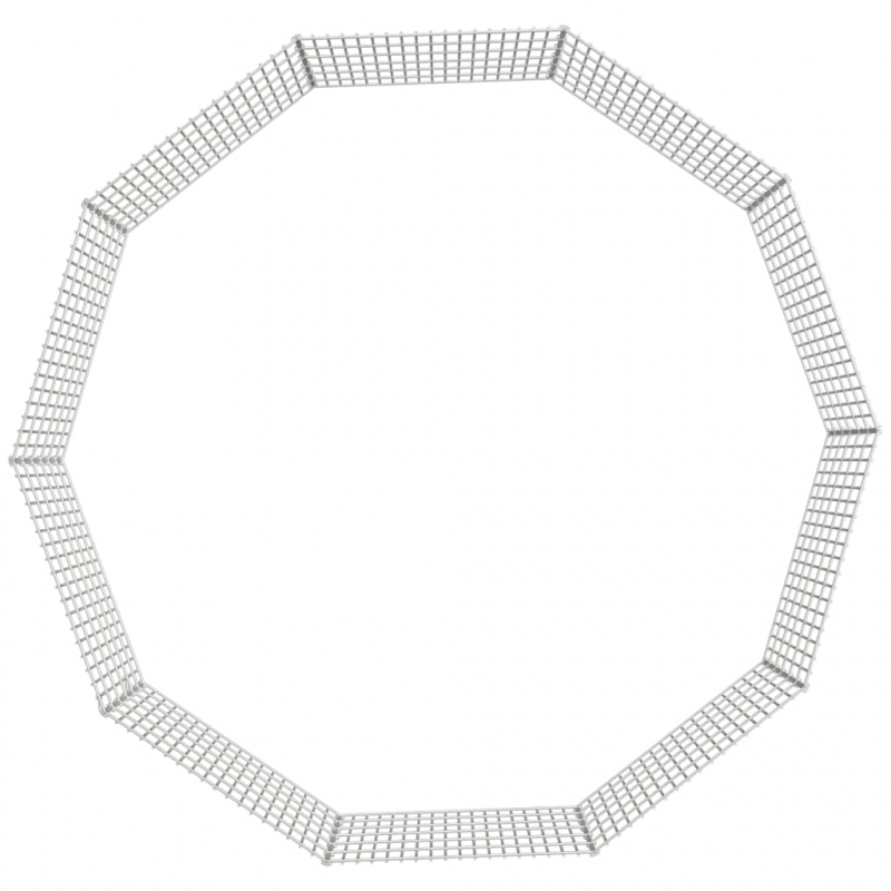 Freilaufgehege 10-teilig 54x60 cm Verzinktes Eisen