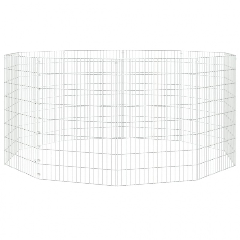 Freilaufgehege 10-teilig 54x80 cm Verzinktes Eisen