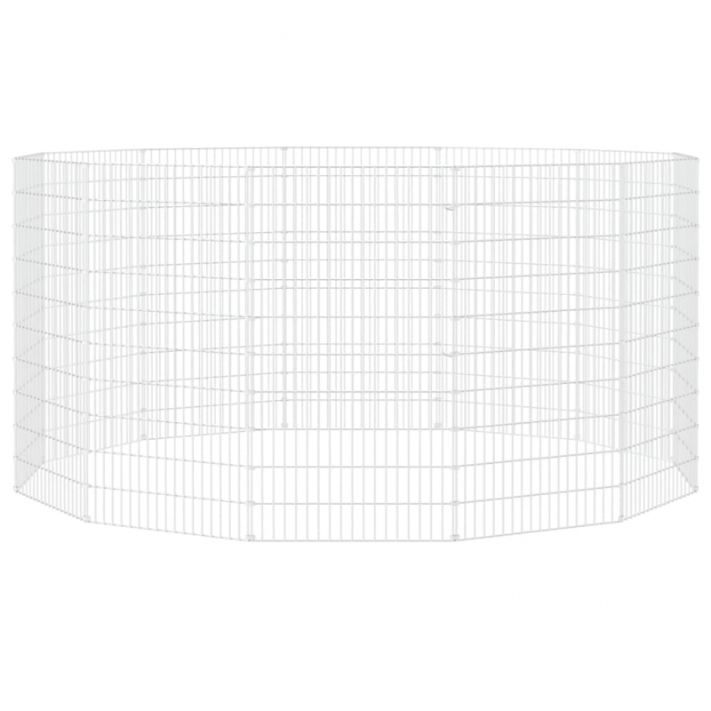 Freilaufgehege 12-teilig 54x100 cm Verzinktes Eisen