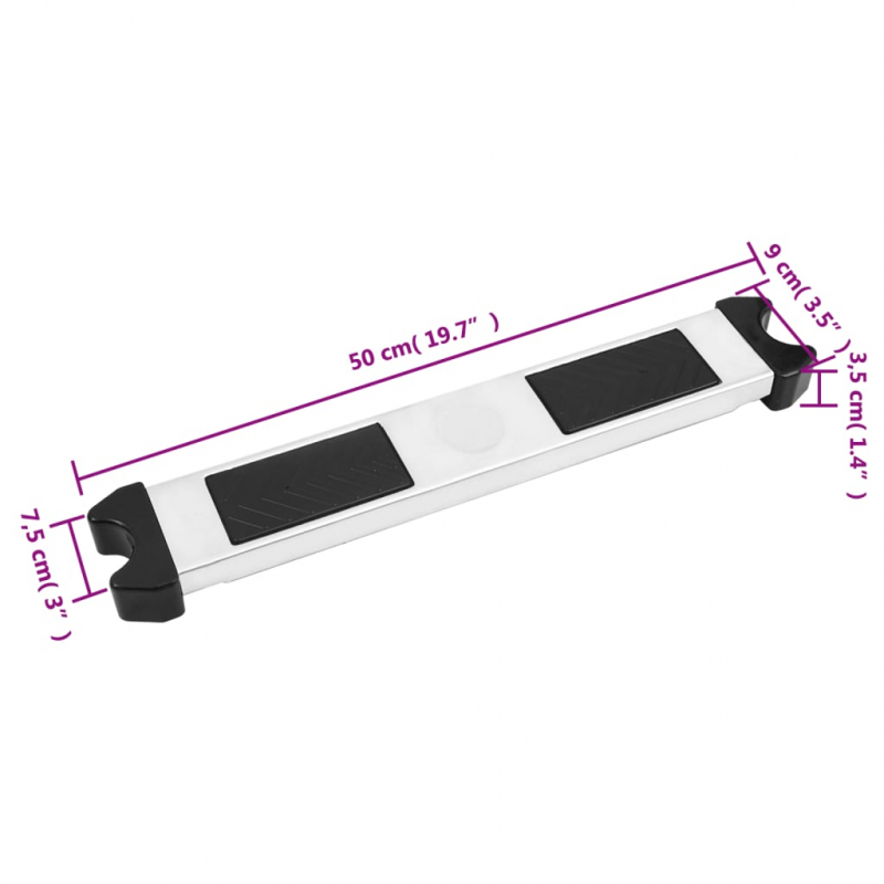 Ersatzstufe für Pool-Leiter 50x9x3,5 cm Edelstahl 304