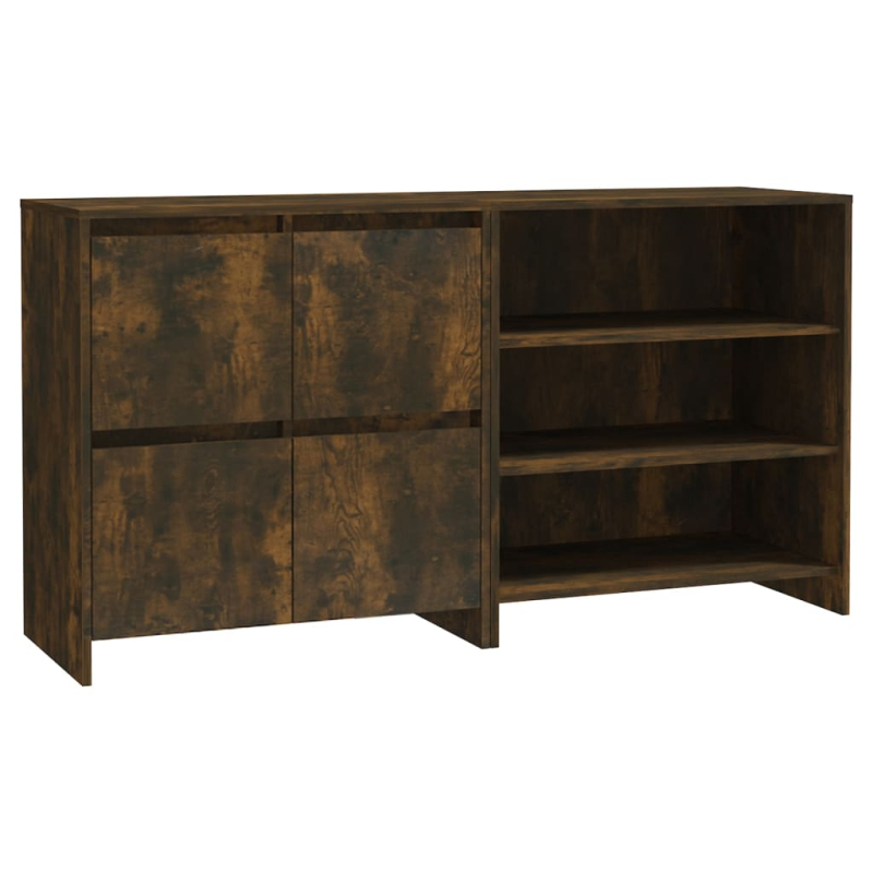 2-tlg. Sideboard Räuchereiche Holzwerkstoff