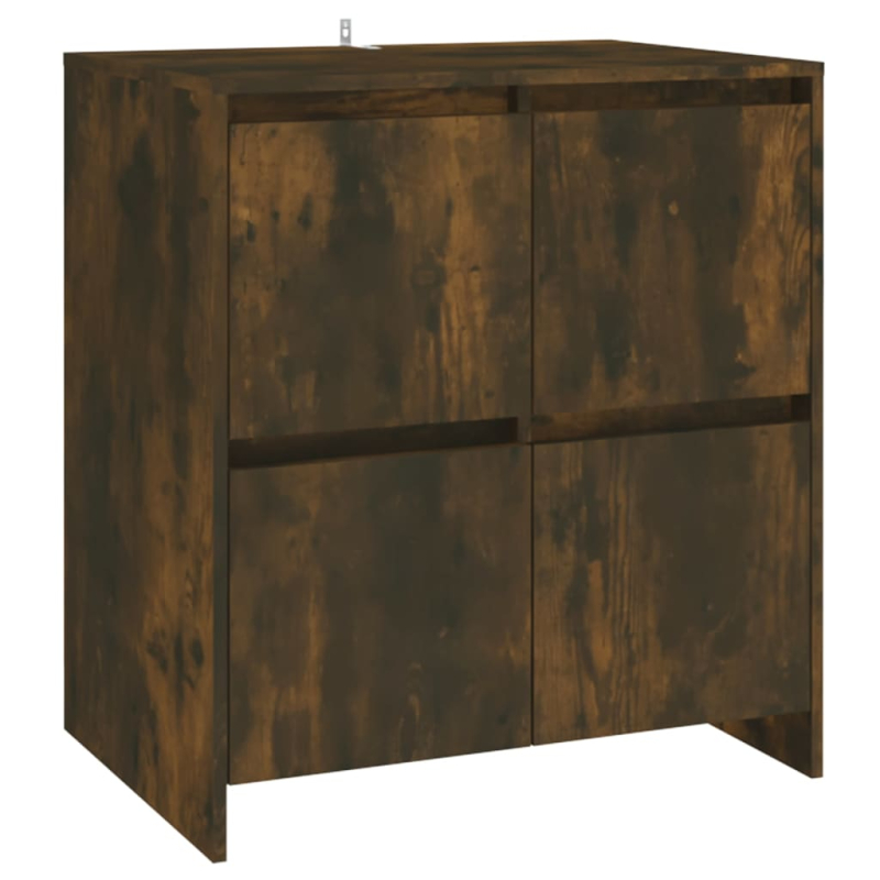 2-tlg. Sideboard Räuchereiche Holzwerkstoff