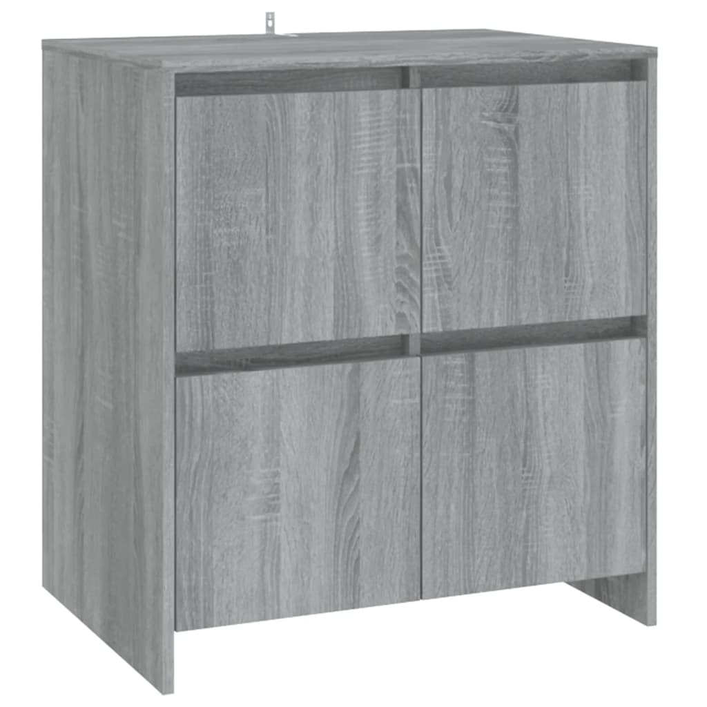 Sideboards 2 Stk. Grau Sonoma 70x41x75 cm Holzwerkstoff