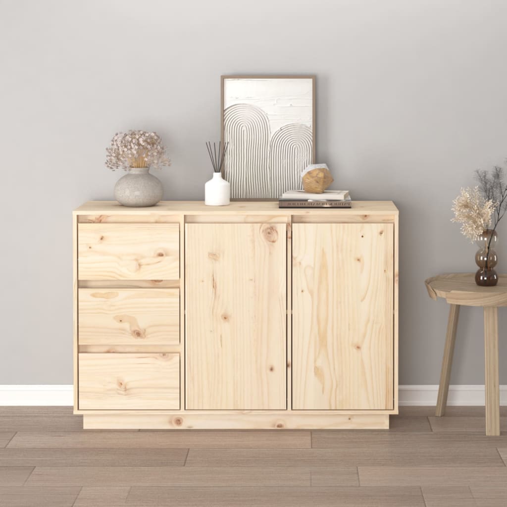 Sideboard 111x34x75 cm Massivholz Kiefer