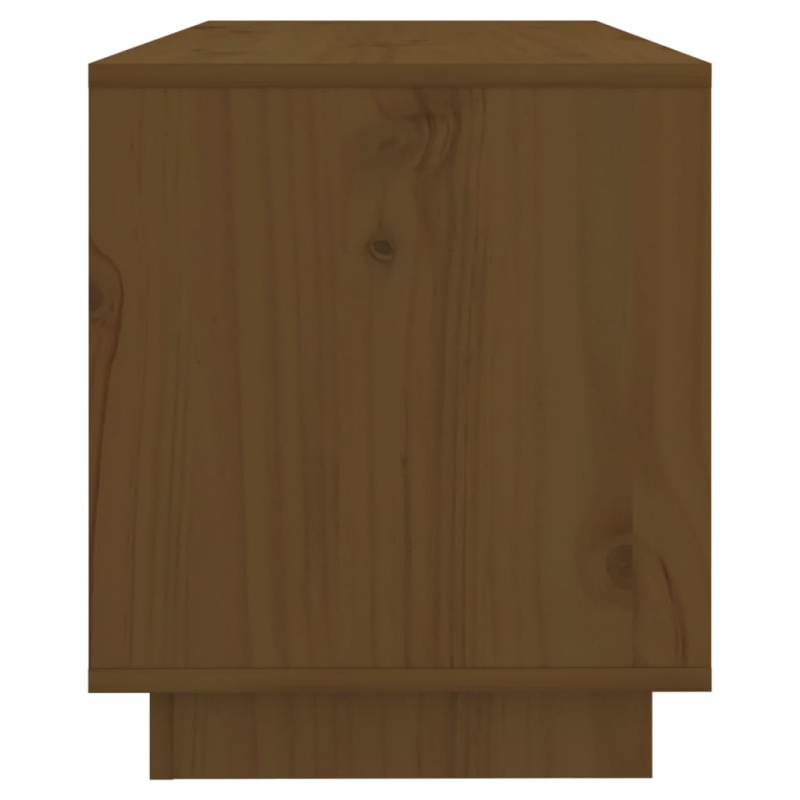 TV-Schrank Honigbraun 74x34x40 cm Massivholz Kiefer