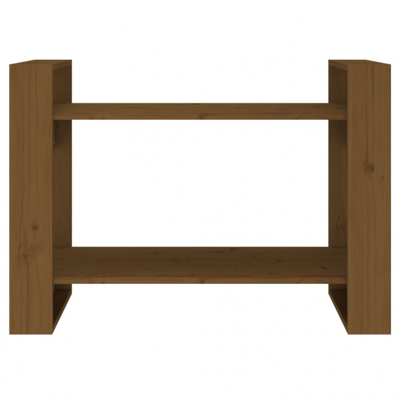 Bücherregal/Raumteiler Honigbraun 80x35x56,5 cm Massivholz