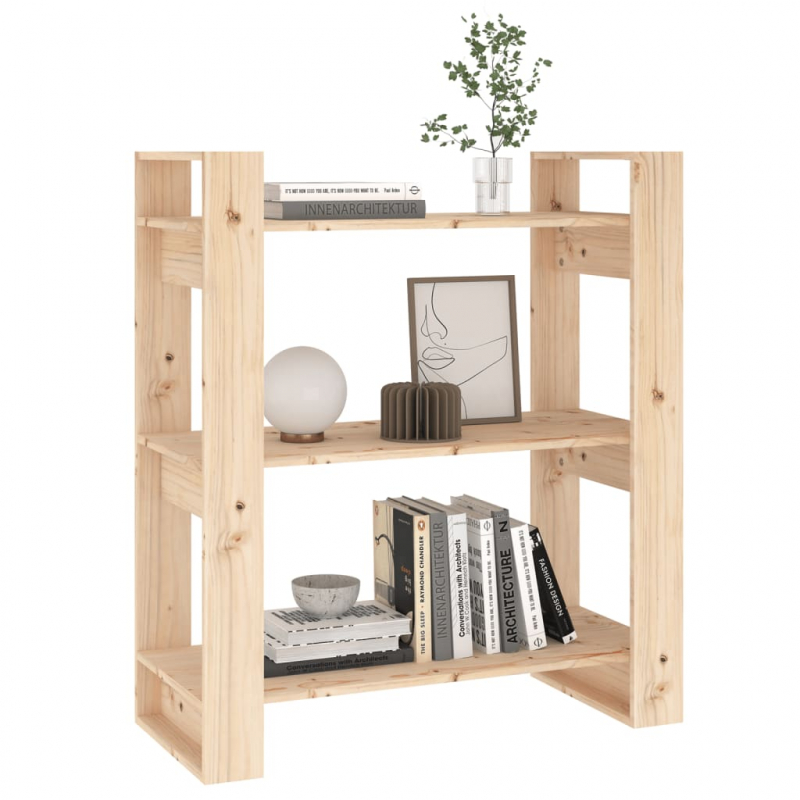 Bücherregal/Raumteiler 80x35x91 cm Massivholz Kiefer