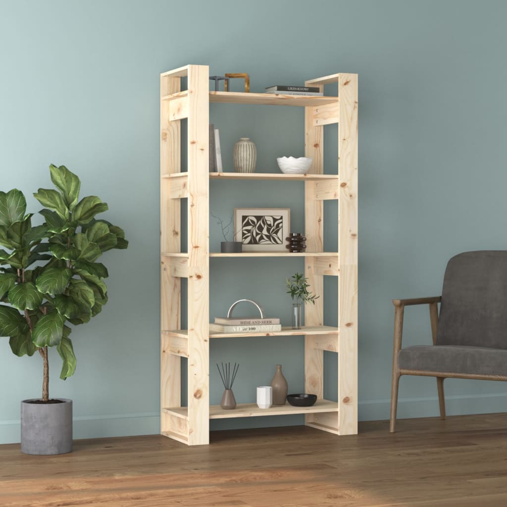 Bücherregal/Raumteiler 80x35x160 cm Massivholz