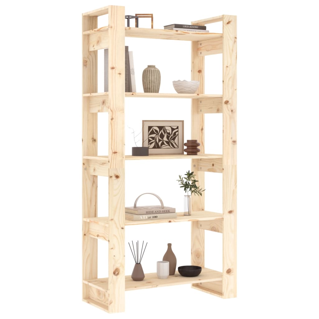 Bücherregal/Raumteiler 80x35x160 cm Massivholz