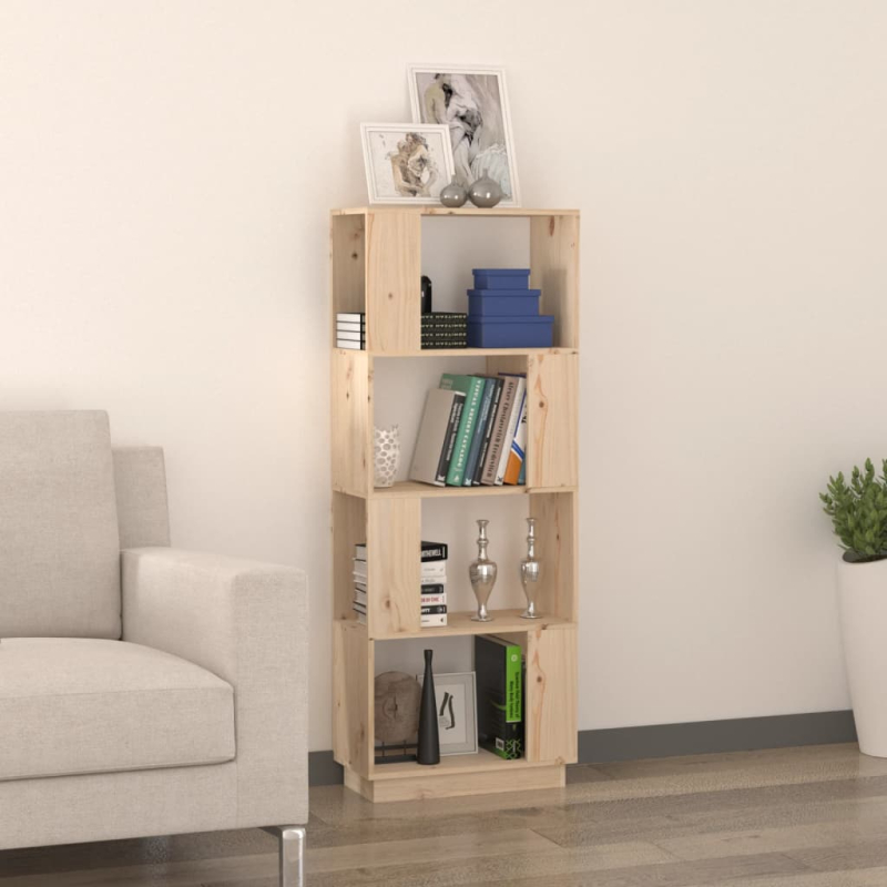 Bücherregal/Raumteiler 51x25x132 cm Massivholz Kiefer