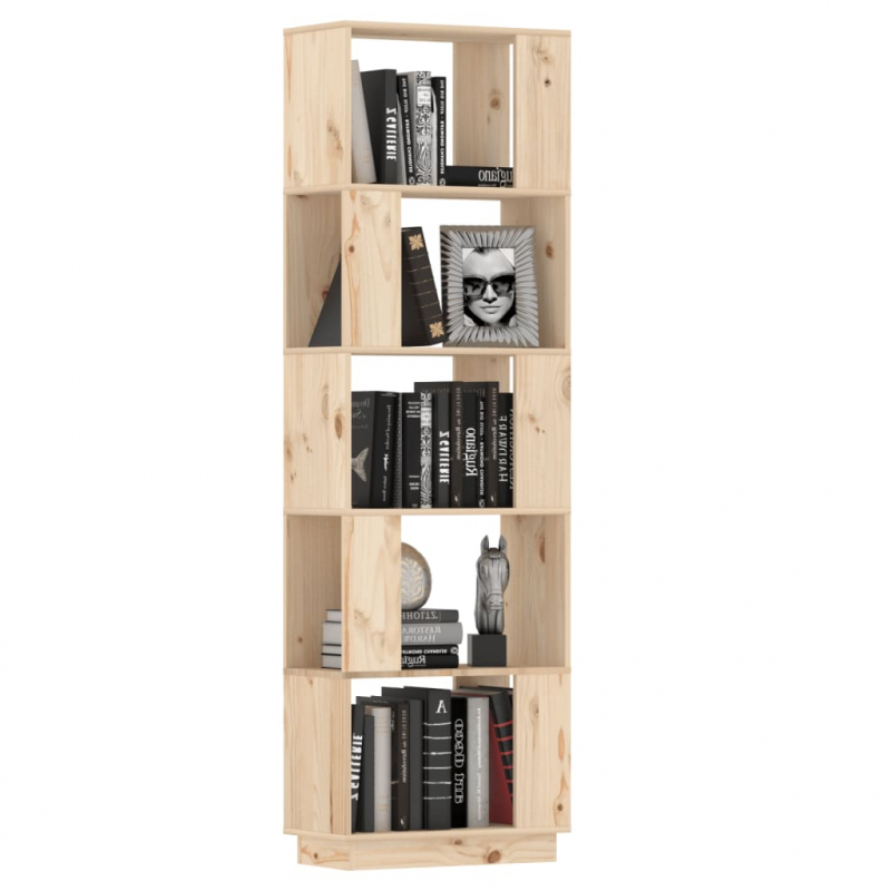 Bücherregal/Raumteiler 51x25x163,5 cm Massivholz Kiefer
