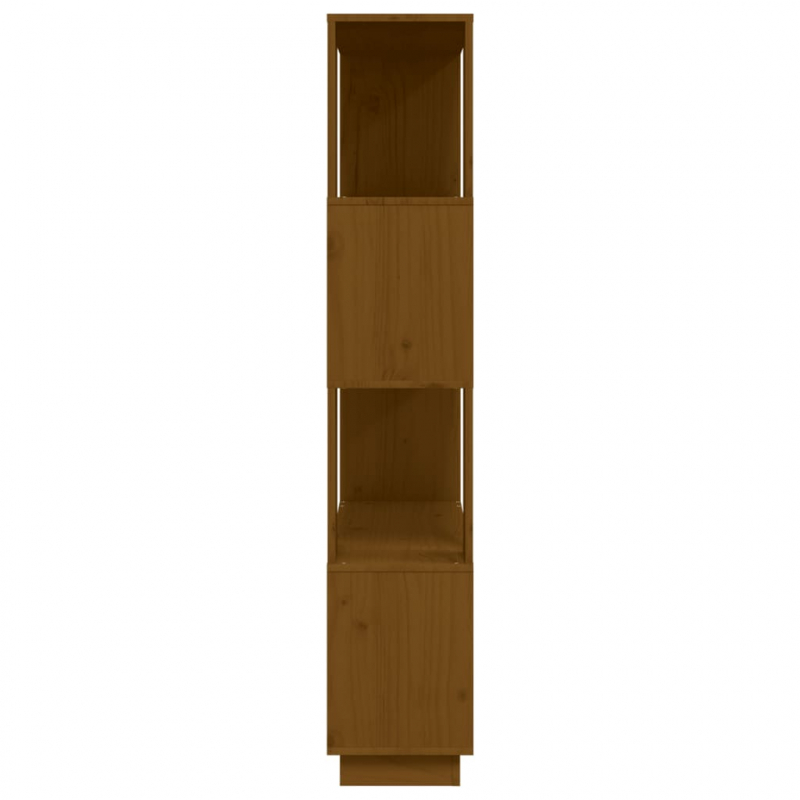 Bücherregal/Raumteiler Honigbraun 80x25x132 cm Massivholz