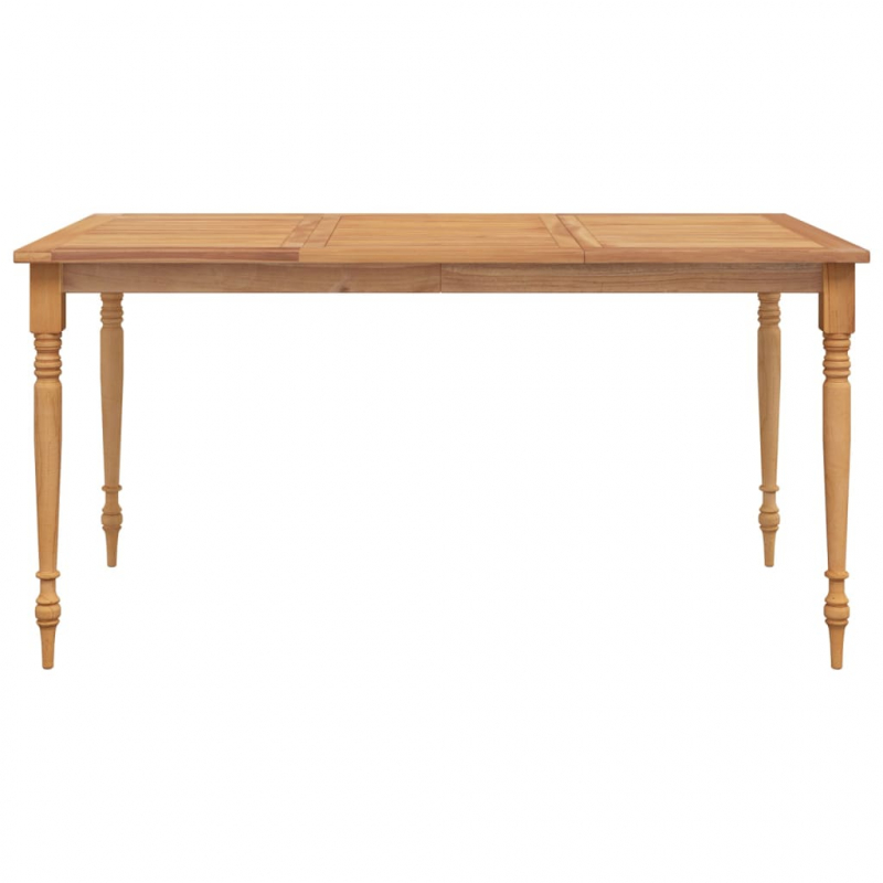 Batavia-Tisch 150x90x75 cm Massivholz Teak