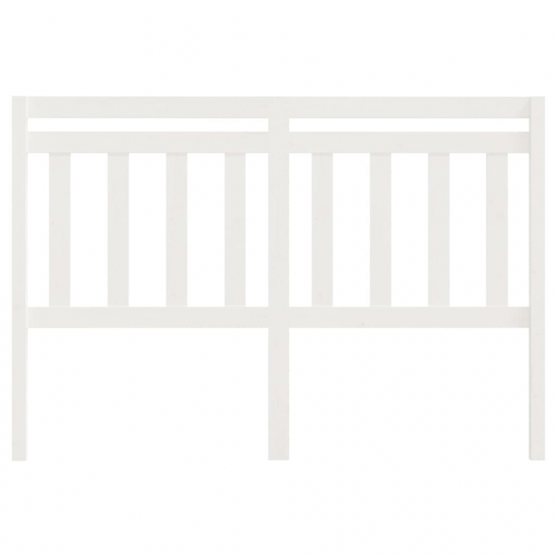 Kopfteil Weiß 146x4x100 cm Massivholz Kiefer