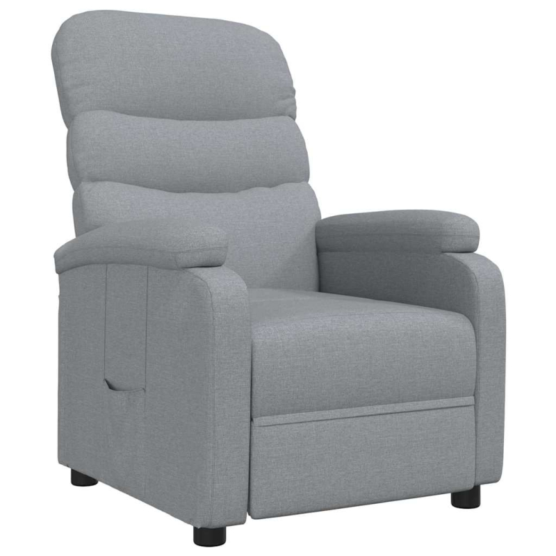 Relaxsessel Hellgrau Stoff