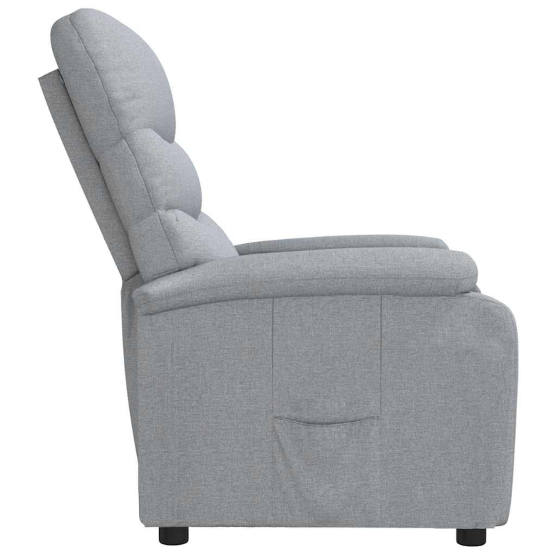 Relaxsessel Hellgrau Stoff