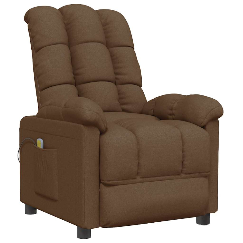 Massagesessel Braun Stoff