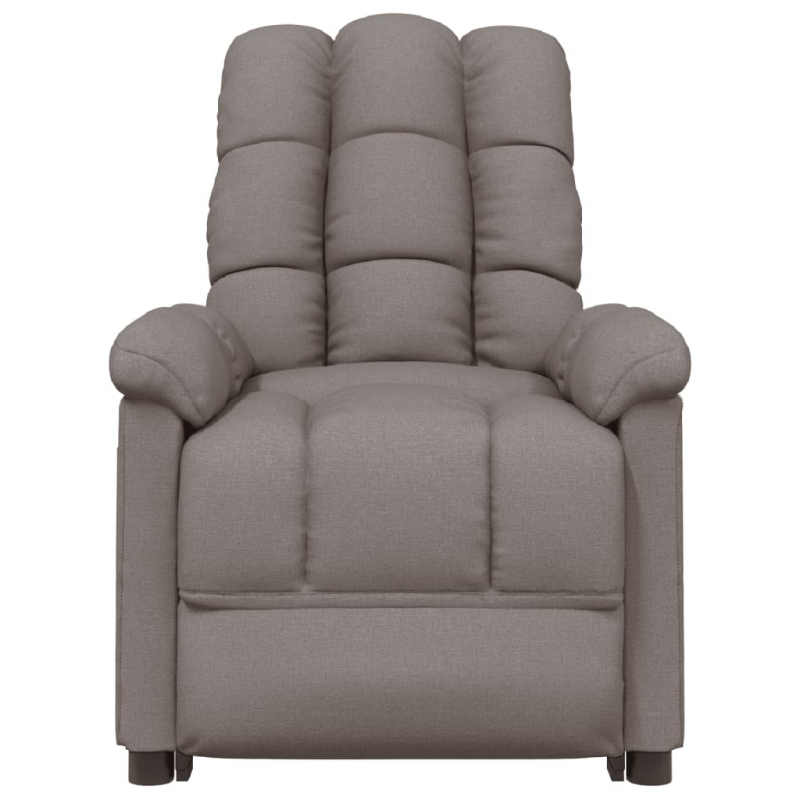 Massagesessel Taupe Stoff