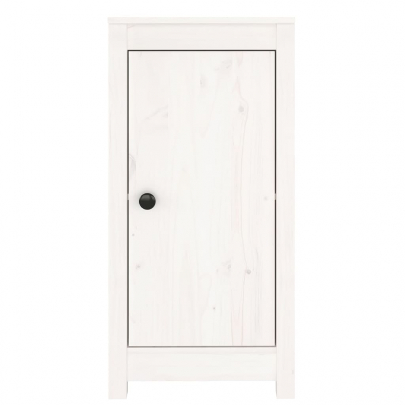 Sideboard Weiß 39x35x80 cm Massivholz Kiefer