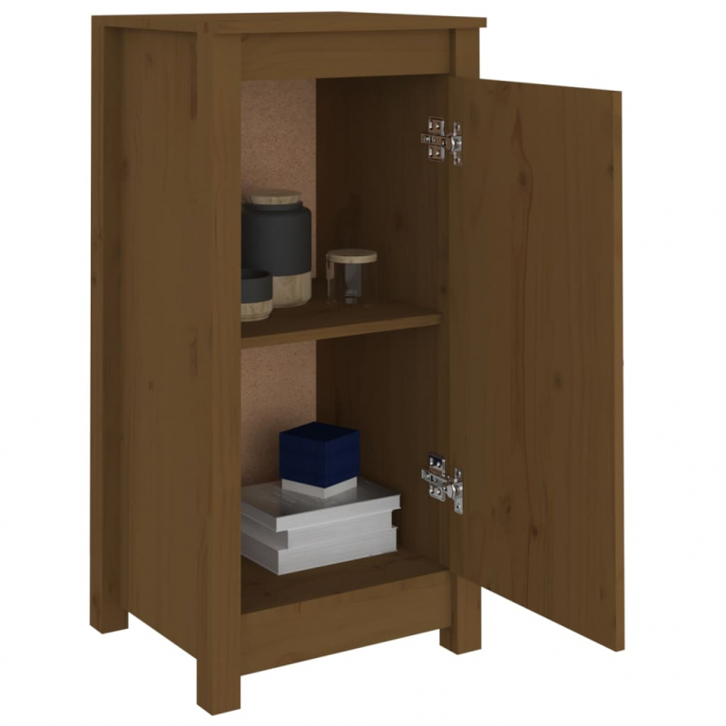 Sideboard Honigbraun 39x35x80 cm Massivholz Kiefer