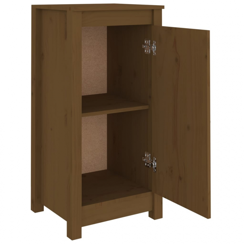 Sideboard Honigbraun 39x35x80 cm Massivholz Kiefer