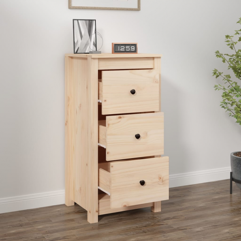 Sideboard 40x35x80 cm Massivholz Kiefer