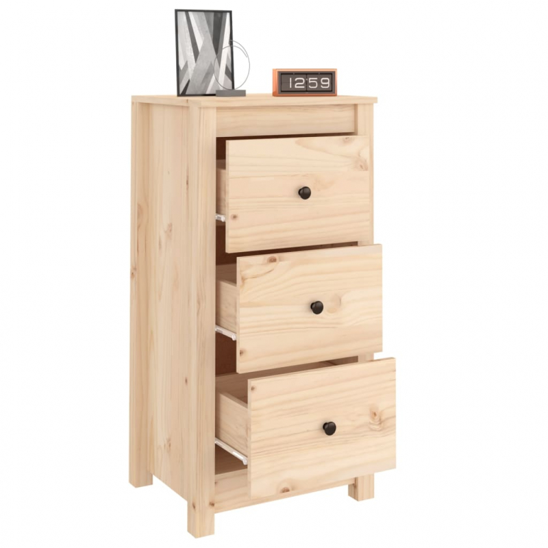 Sideboard 40x35x80 cm Massivholz Kiefer