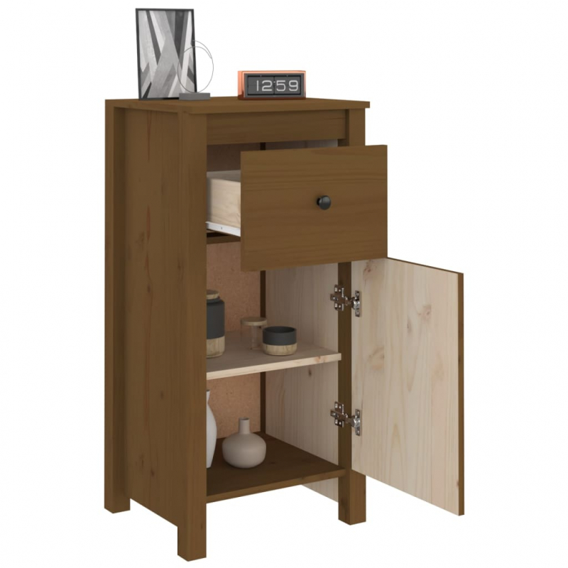 Sideboard Honigbraun 40x35x80 cm Massivholz Kiefer