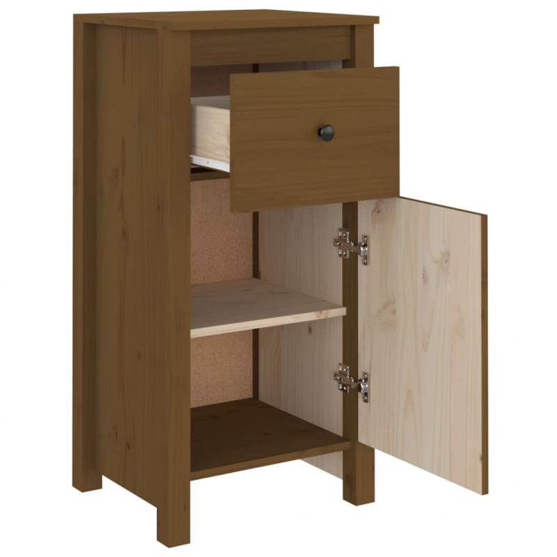 Sideboard Honigbraun 40x35x80 cm Massivholz Kiefer
