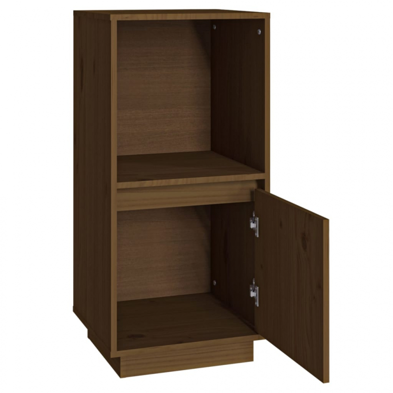 Sideboard Honigbraun 38x35x80 cm Massivholz Kiefer
