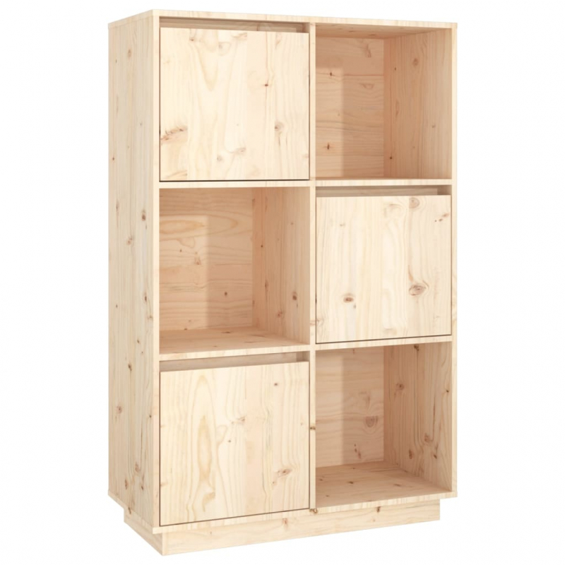 Highboard 74x35x117 cm Massivholz Kiefer