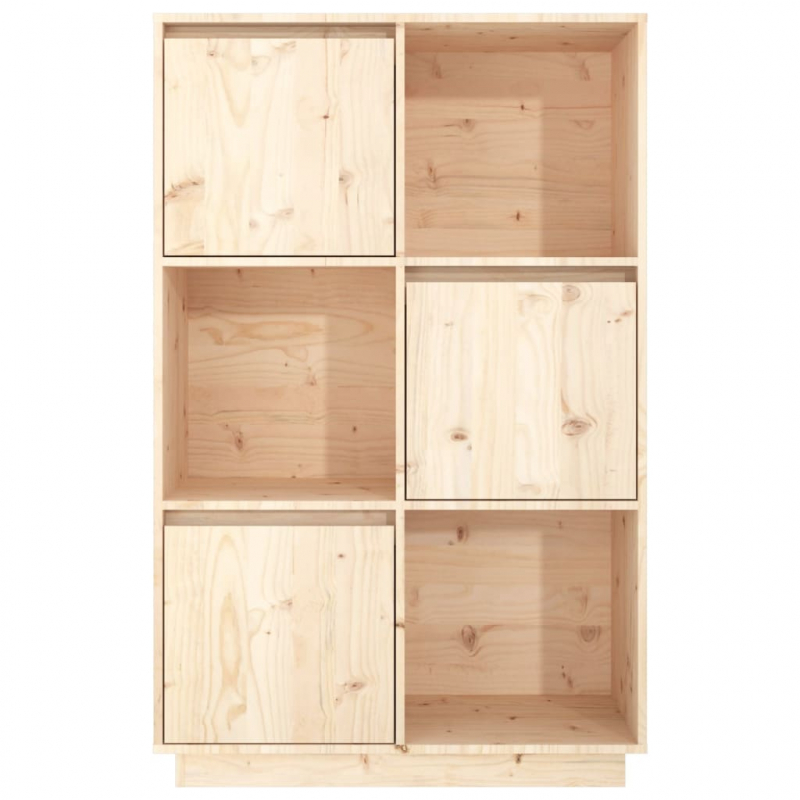 Highboard 74x35x117 cm Massivholz Kiefer