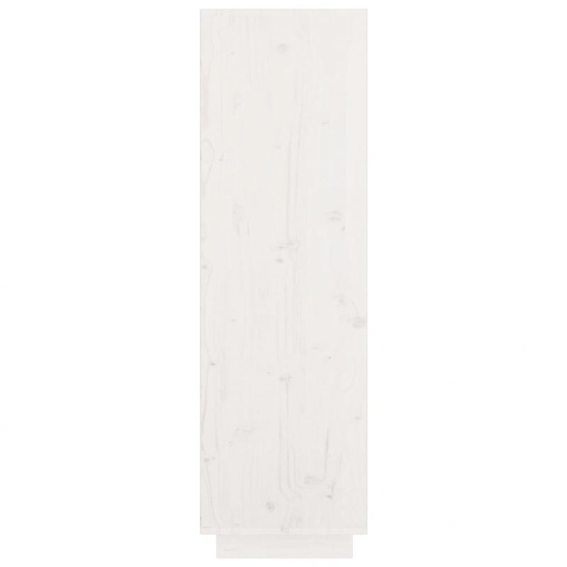 Highboard Weiß 74x35x117 cm Massivholz Kiefer