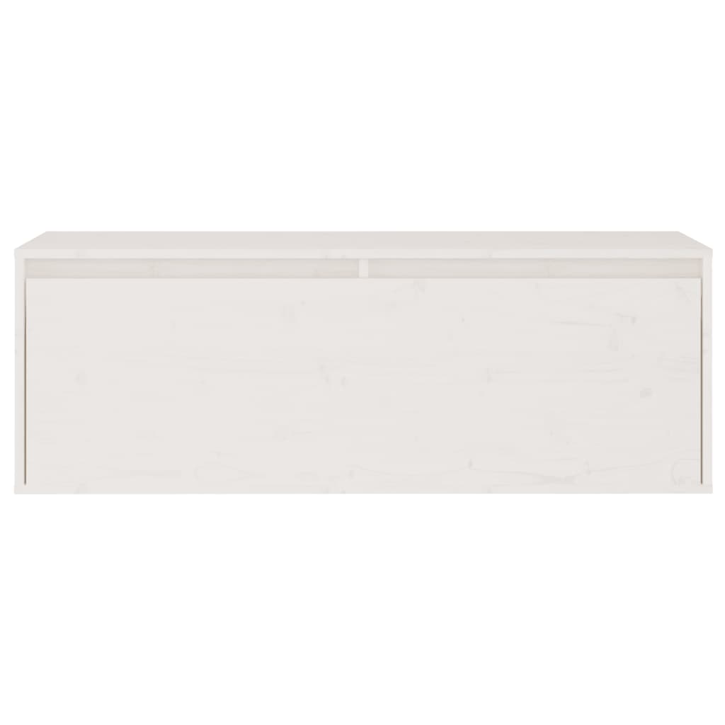 3-teiliges TV-Schrank-Set Weißes Massivholz Kiefer