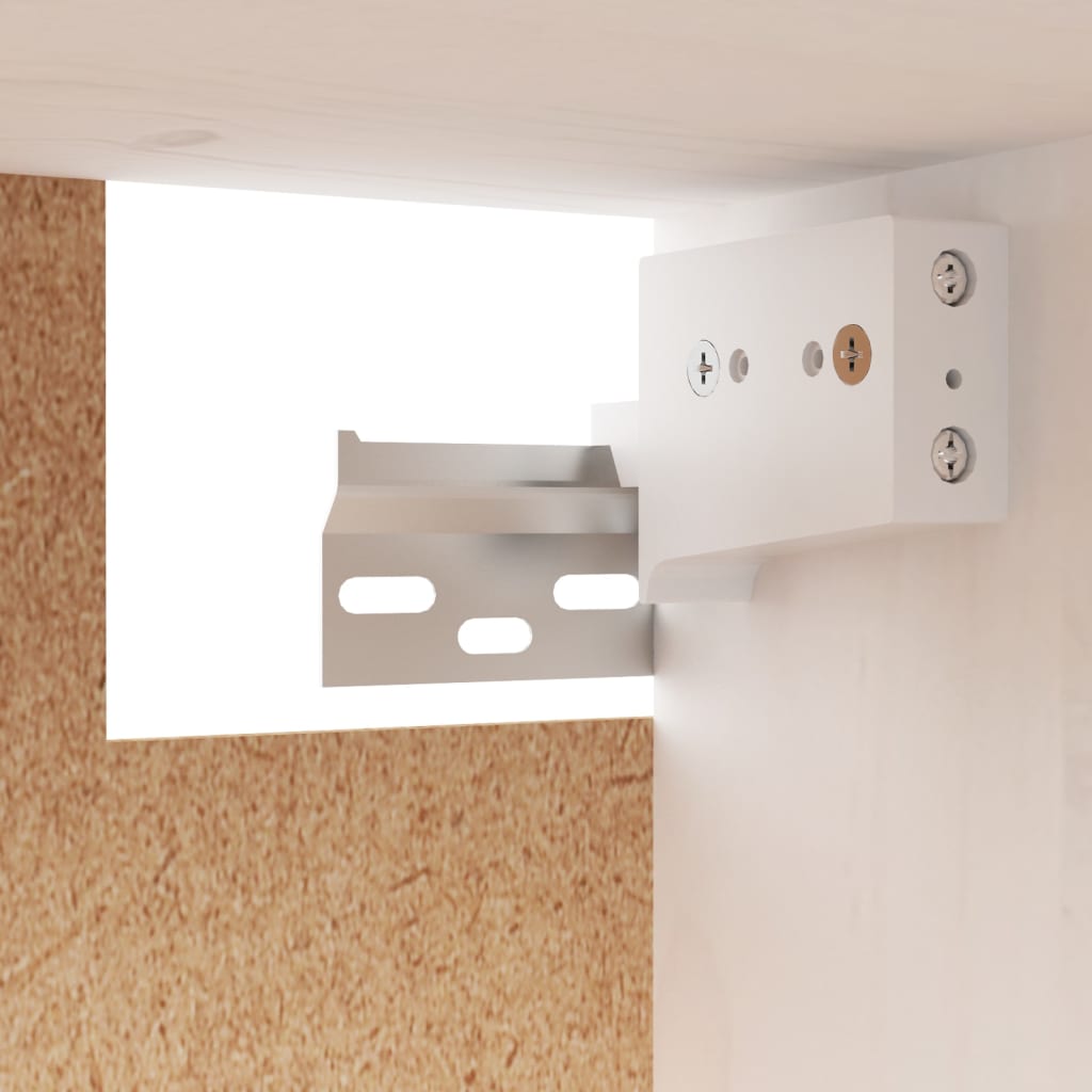 3-teiliges TV-Schrank-Set Weißes Massivholz Kiefer