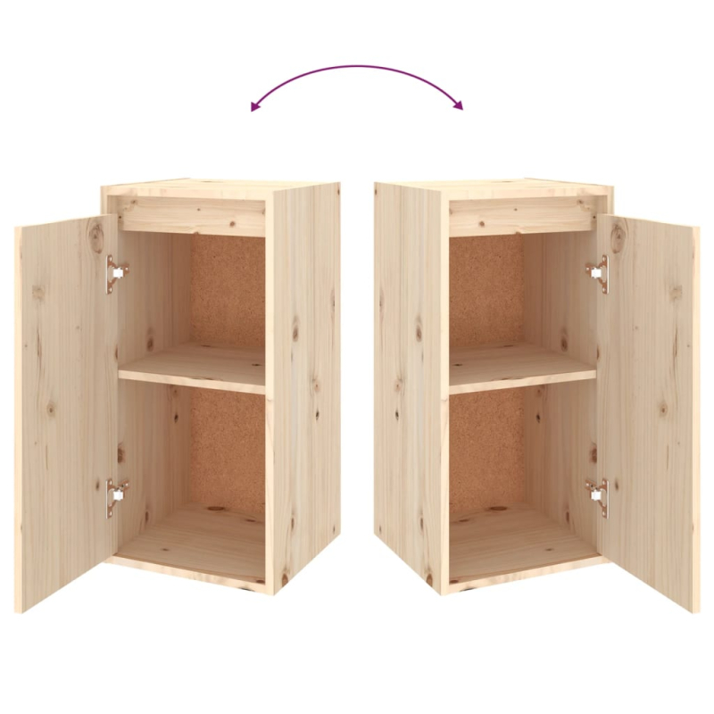 TV-Schränke 2 Stk. Massivholz Kiefer