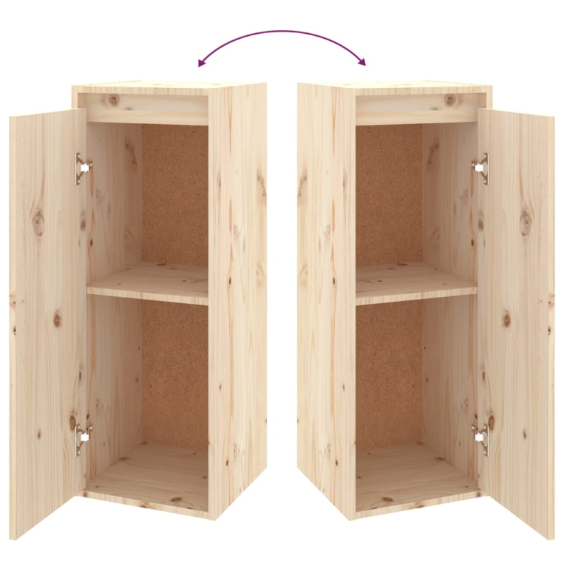 TV-Schränke 2 Stk. Massivholz Kiefer