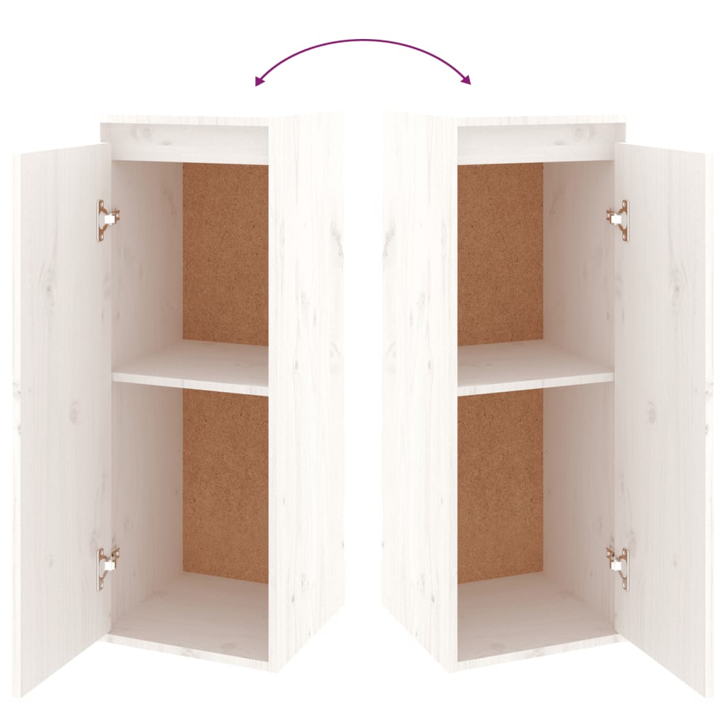 TV-Schränke 6 Stk. Weiß Massivholz Kiefer