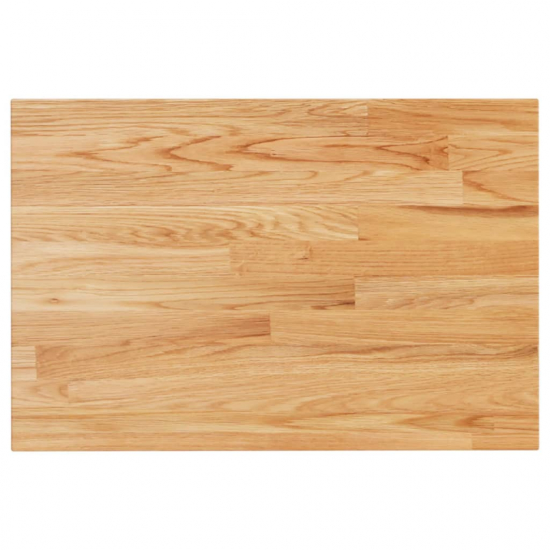 Waschtischplatte Hellbraun 60x40x1,5 cm Massivholz Behandelt