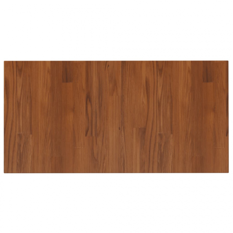 Waschtischplatte Dunkelbraun 80x40x1,5 cm Massivholz Behandelt