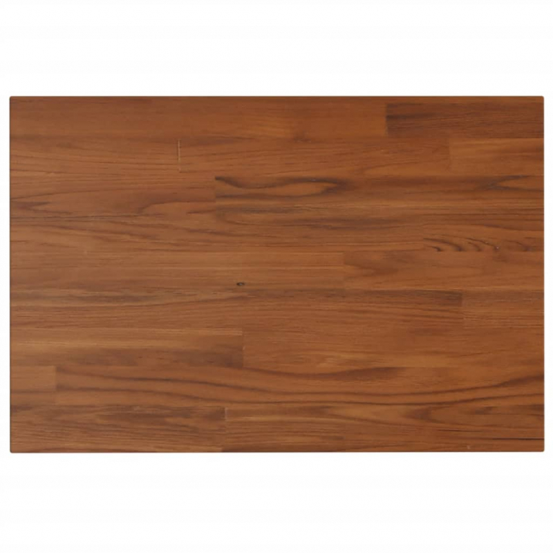 Waschtischplatte Dunkelbraun 60x40x1,5 cm Massivholz Behandelt