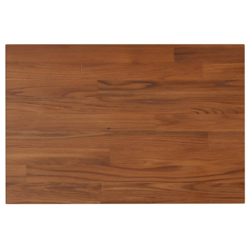 Waschtischplatte Dunkelbraun 60x40x2,5 cm Massivholz Behandelt