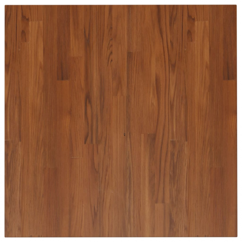 Tischplatte Quadratisch Dunkelbraun 70x70x4cm Behandelte Eiche